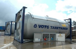 Tank containers to gases