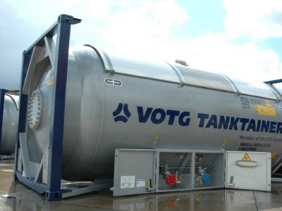 Tank containers to gases